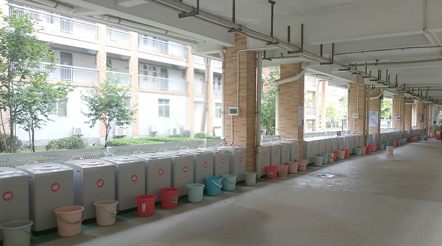 好評度高！江門一中學(xué)校又雙叒續(xù)單金環(huán)電器共享洗衣機(jī)