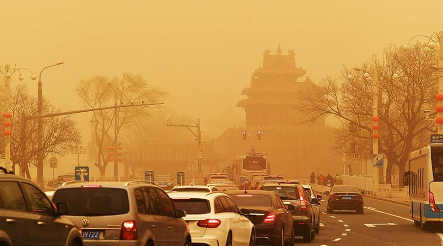 北方今年首場沙塵來襲！沙塵暴下衣服干衣機的干衣優(yōu)勢