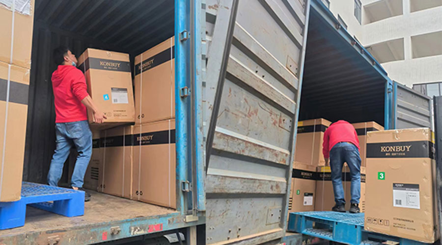 整裝待發(fā)！客戶50臺(tái)衣物烘干機(jī)裝柜完畢