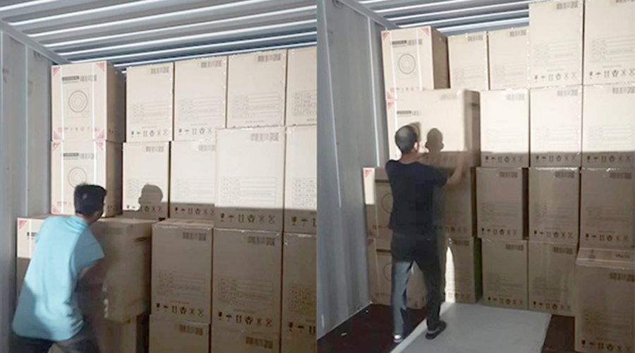 裝柜日常！日本客戶Sentern滾筒干衣機(jī)順利出貨