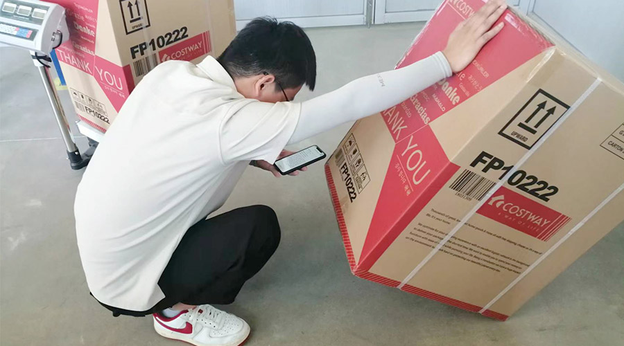 實(shí)況直擊！客戶(hù)北美COSTWAY開(kāi)展衣物烘干機(jī)驗(yàn)貨