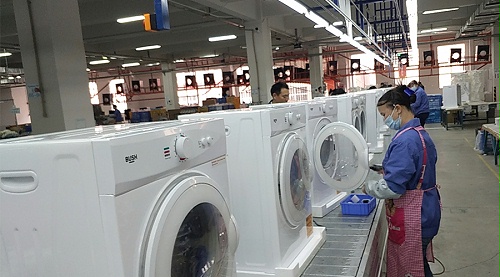 年底繁忙！金環(huán)電器全力保障英國Argos客戶滾筒干衣機生產(chǎn)